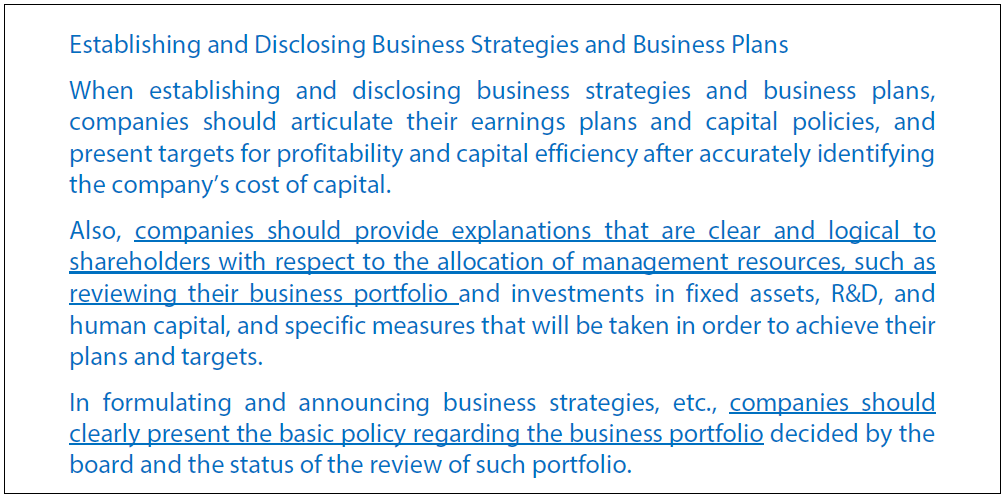 Exhibit 3: Except from the TSE’s Corporate Governance Code revised in 2021