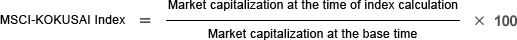 What is the MSCI-KOKUSAI index?